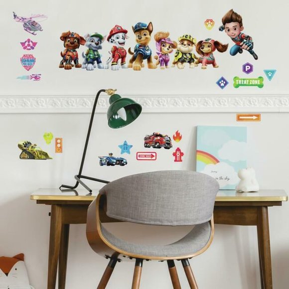 Roommates | Wall Decor | Paw Patrol Movie Peel And Stick Wall Decals ...